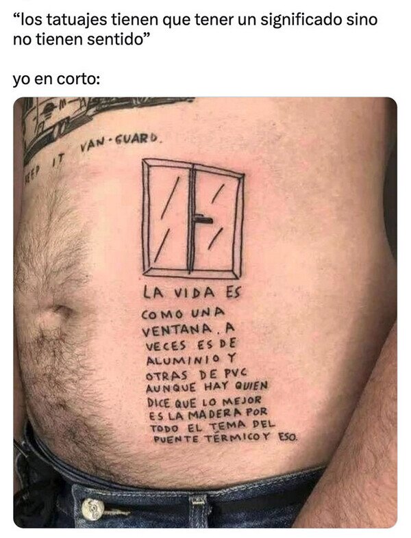Meme_otros - Vivan los tatuajes sin sentido