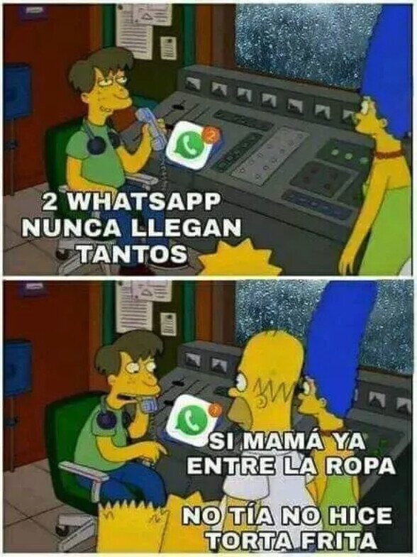 Meme_otros - Cuando te llegan dos whatsapps