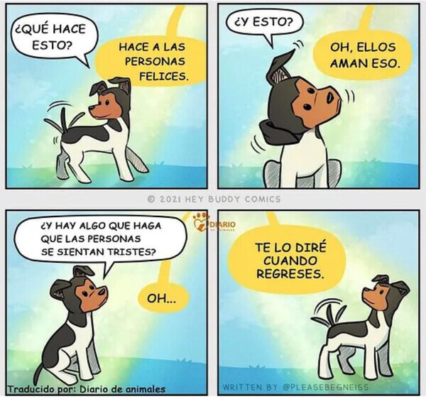 Otros - Dios enviando a los perros a la Tierra