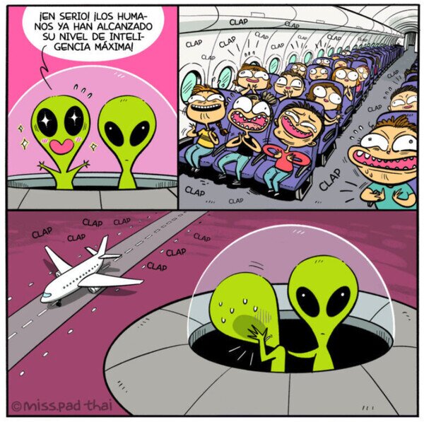 humanos,aliens,inteligencia,aplausos,avión,aterrizar