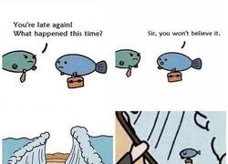 Enlace a El pez que llegó tarde al trabajo