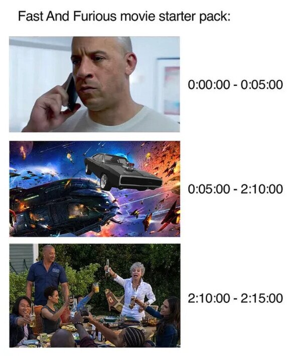 Meme_otros - Resumiendo toda la saga de Fast & Furious