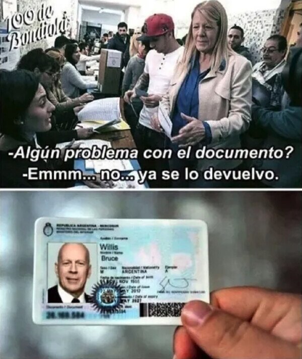 Meme_otros - Señora, ¿es usted Bruce Willis?