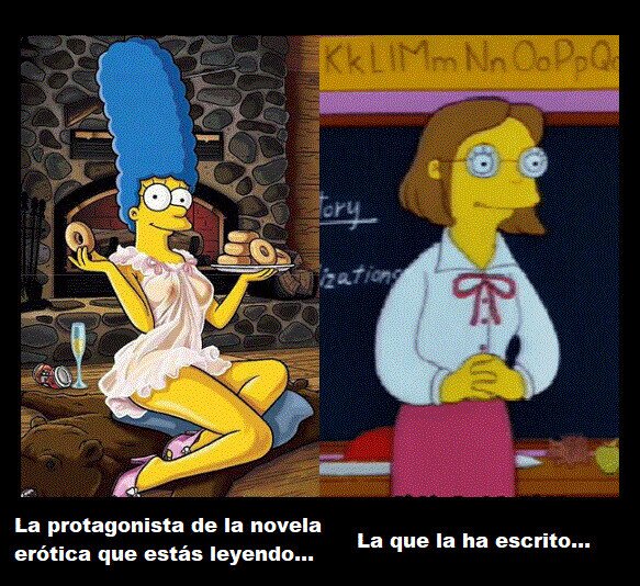 Meme_otros - Nada que ver la protagonista de estas novelas con quien la escribe...