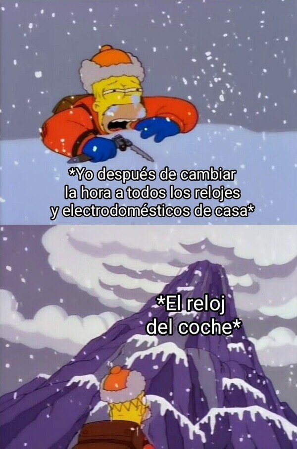 Meme_otros - El Boss Final del cambio de hora