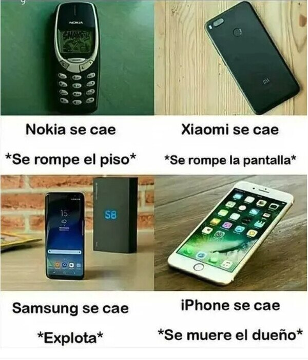 Meme_otros - Teléfonos cayendo y sus consecuencias