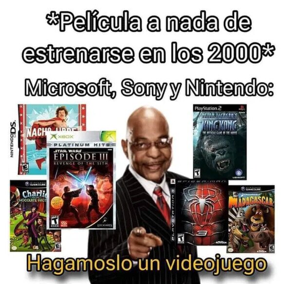 Meme_otros - Antes hacían juegos de todas las películas