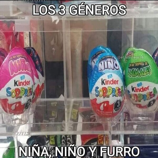 Meme_otros - Ah sí, los 3 géneros...