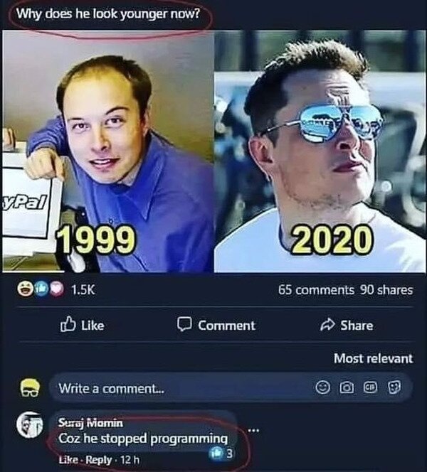 Meme_otros - Elon Musk dejó de programar
