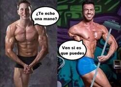 Enlace a Bromas entre culturistas con discapacidad física...