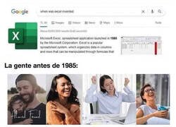 Enlace a Antes de la creación de Excel
