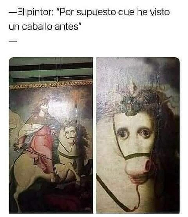 Meme_otros - Caballos extraños