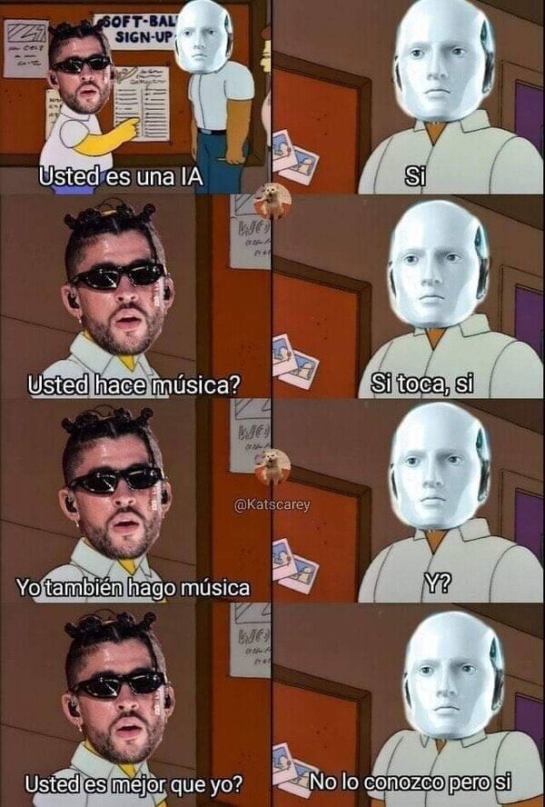 Meme_otros - A Bad Bunny no le gusta la IA