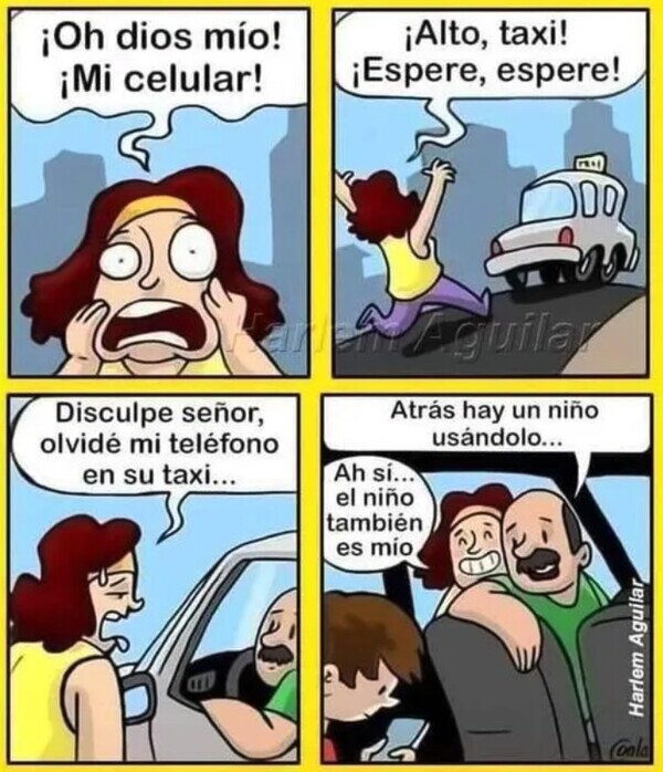 olvidar,teléfono,móvil,taxi,madre,hijo