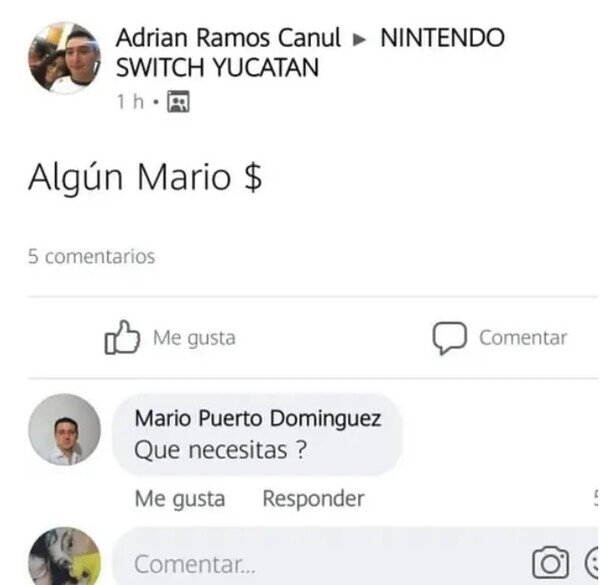 Meme_otros - ¿Algún Mario?