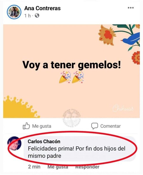 Meme_otros - No debe ser su primo favorito