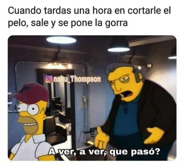 Meme_otros - ¿Qué crees que debe pensar el peluquero?