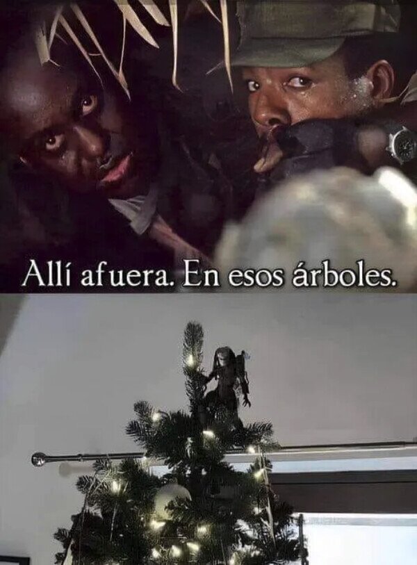 Meme_otros - Predator en Navidad
