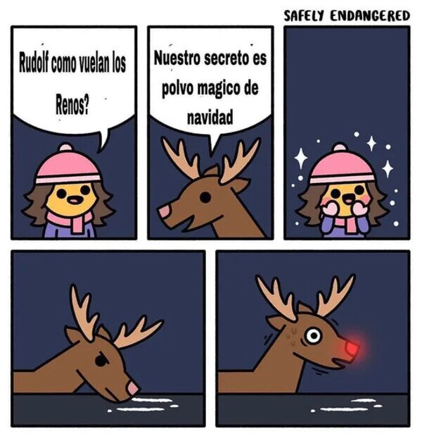 Rudolf,renos,volar,polvos,mágicos,navidad