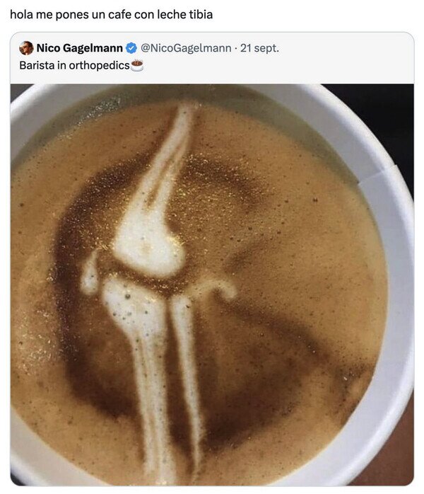 café,huesos,tibia,leche