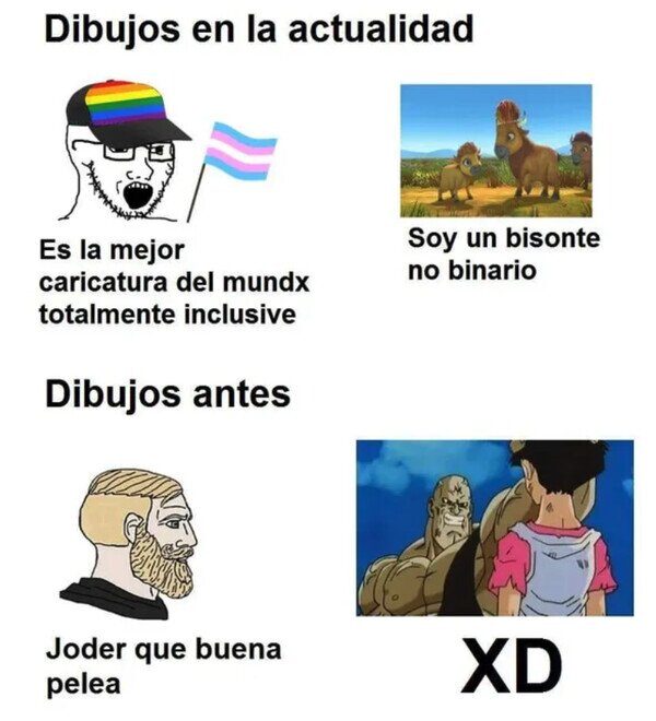 Meme_otros - Dibujos de antes vs los de ahora