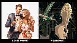 Enlace a La gente rica sí puede desperdiciar el champán...
