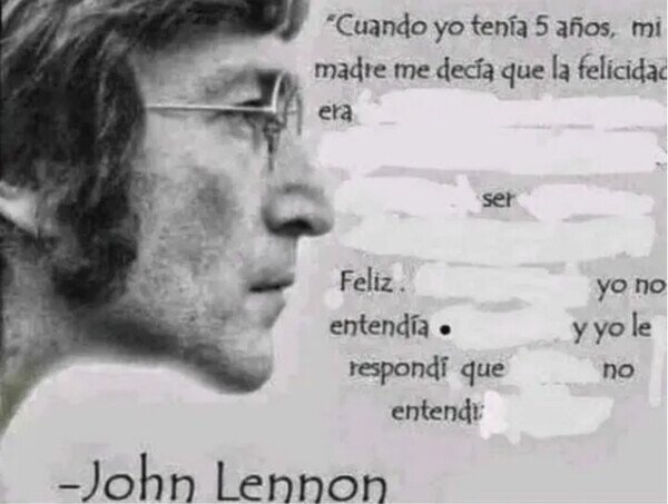 Otros - Sabias palabras de Lennon