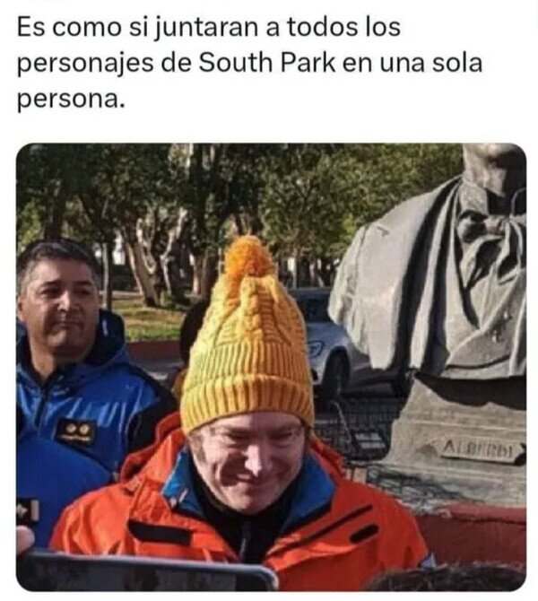 Meme_otros - A Milei lo han sacado de unos dibujos animados para adultos