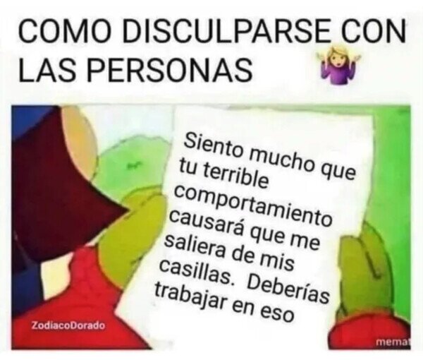 Otros - Mis más sinceras disculpas