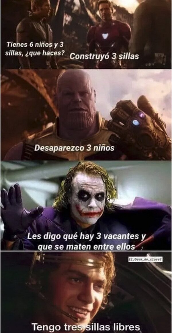 Meme_otros - Tienes 6 niños y 3 sillas