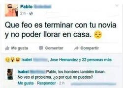 Enlace a Cuando cortas con tu novia y no puedes llorar