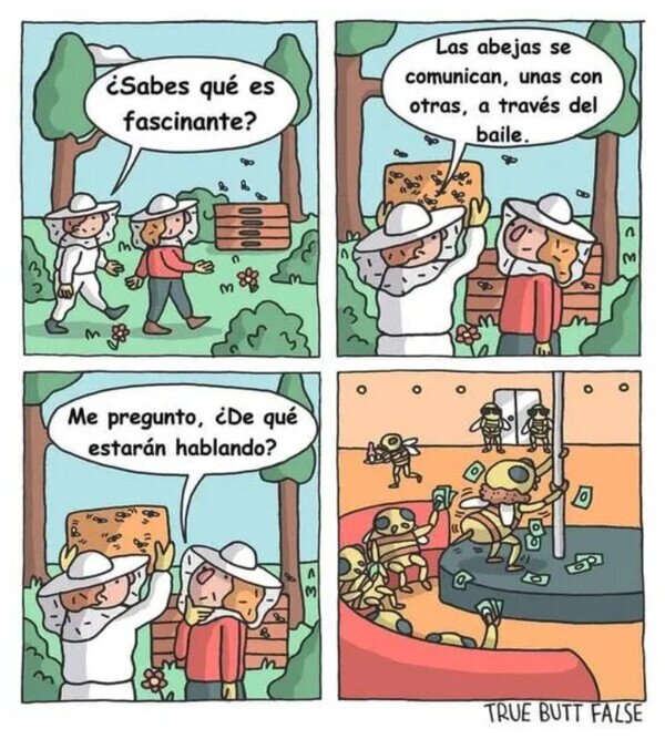 Meme_otros - Las abejas se comunican bailando