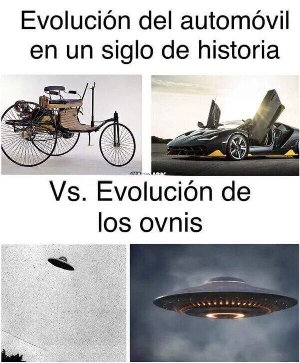 evolución,ovnis,coches,tiempo