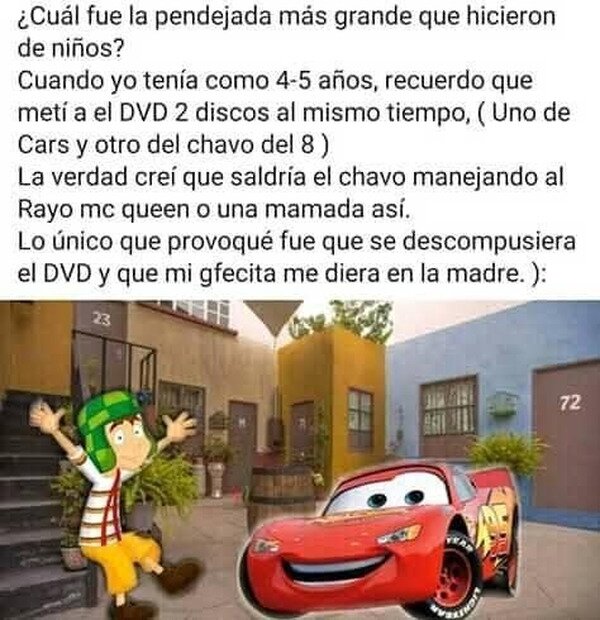 Meme_otros - La tontería más grande que has hecho de niño