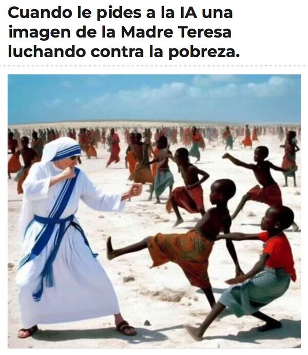 María Teresa de Calcuta,pobreza,luchar,IA