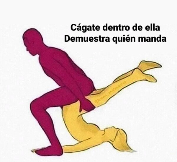Meme_otros - Queda claro quien lleva las riendas de la relación