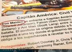 Enlace a Mis Vengadores favoritos son Iron Maiden