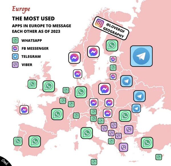 Otros - Las apps de mensajería más utilizadas en Europa
