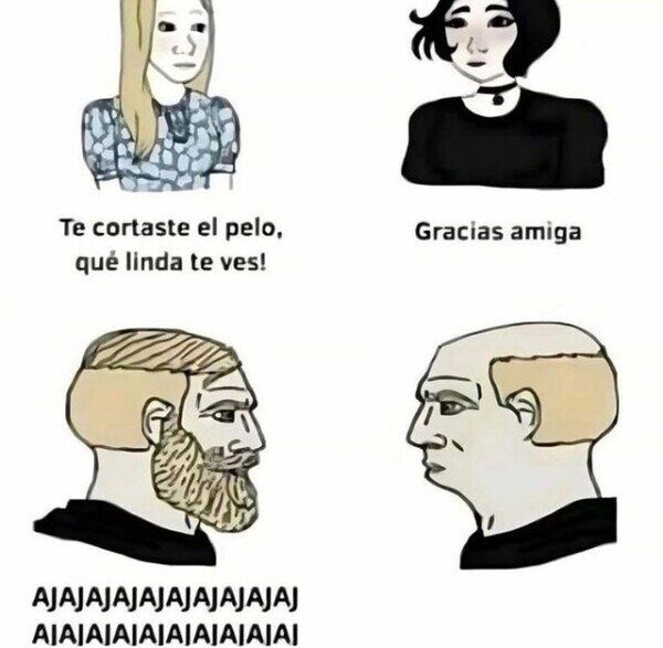 Meme_otros - Amigos y cortes de pelo