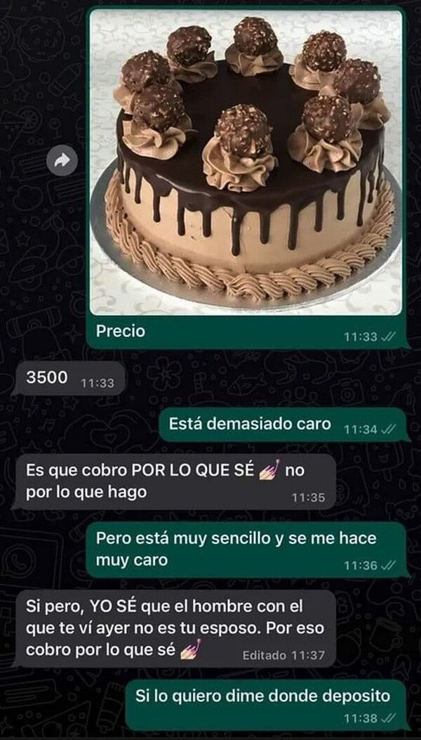 Meme_otros - ¿Por qué es tan cara la tarta?