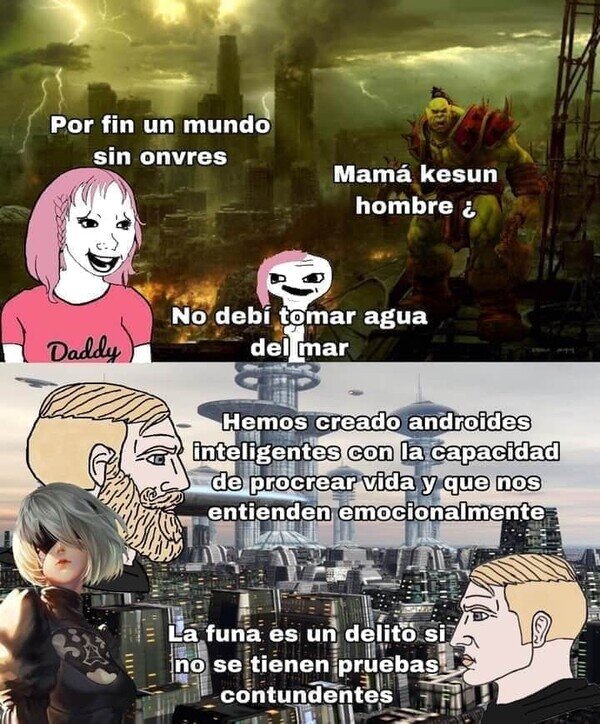 Meme_otros - Mundo de mujeres vs Mundo de hombres