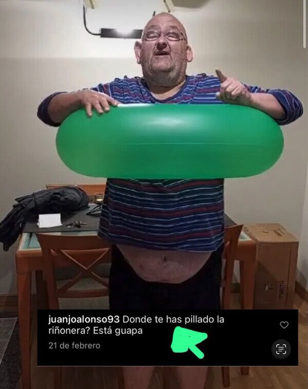 Meme_otros - Flotador y riñonera