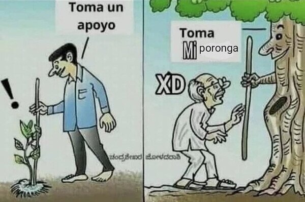 Meme_otros - Lo que le das a la naturaleza, ella te lo devuelve