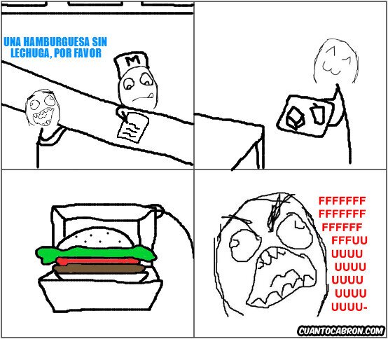 Ffffuuuuuuuuuu - Al menos no lleva pepinillos