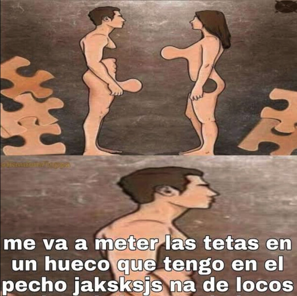 De locos hombre,mujer,piezas,encajar