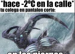 Enlace a Ese amigo que no siente el frío