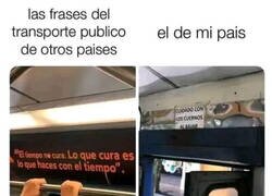 Enlace a Frases en el transporte público