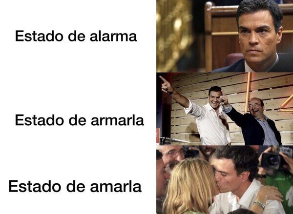 Meme_otros - Los diferentes estados de Pedro Sánchez