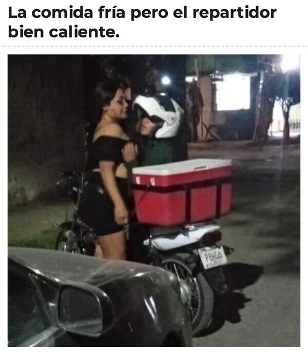 Otros - Se entretuvo el del delivery