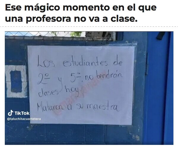 Meme_otros - La alegría de cuando no hay clase